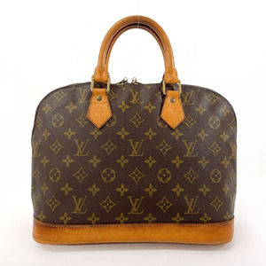 Louis Vuitton Alma Handbag Nume Leather Brown